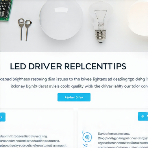 LED驅動器更換秘訣，破解燈具暗淡問題，立刻了解專業服務！