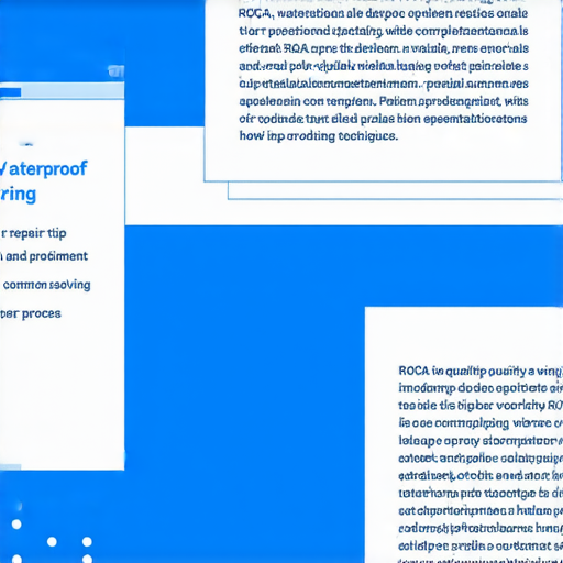 防水ROCA必看！你不知道的維修小技巧大分享，立即了解專業服務！