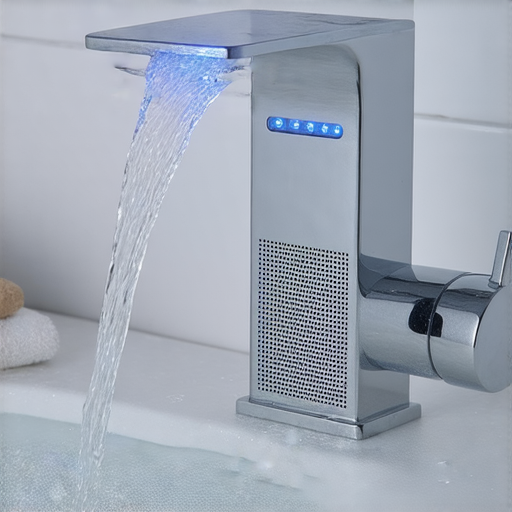 「浴室藍牙喇叭水龍頭來襲！潮流新選擇，水電好讓你享受智慧生活！」