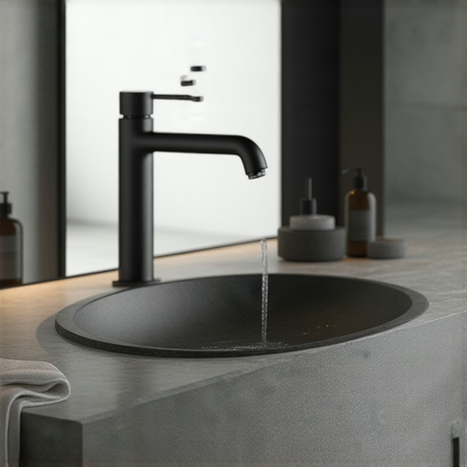 「黑色面盆龍頭時尚推薦！立即了解如何提升浴室魅力，水電好專業維修服務在此助你！」「