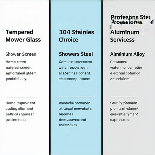 "揭開浴屏選擇的秘密！防爆膜、304不銹鋼還是鋁合金？立即了解水電好的專業服務！"